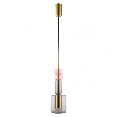 Подвес Lumion Verona 6504/1 50W бронза, розовый, серый