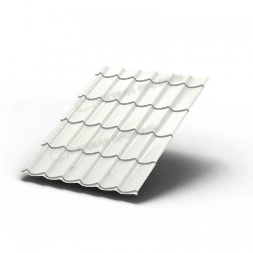 Металлочерепица МП Ламонтерра (PURMAN-20-9010-0.5) 9010 Чистый белый