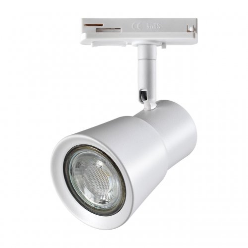 Трековый светильник для однофазного двухжильного шинопровода Novotech Port 370933 50W белый