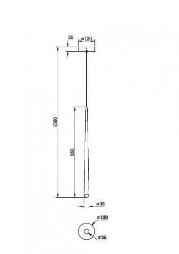 Подвесной светильник Maytoni Cascade MOD132PL-L6BSK 6W латунь