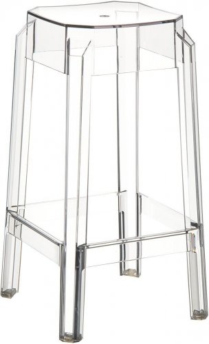 Табурет прозрачный полубарный Fox 65 прозрачный