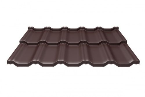 Металлочерепица Grandline модульная Квинта Uno c 3D резом 0.45 PE RAL 5005 сигнальный синий