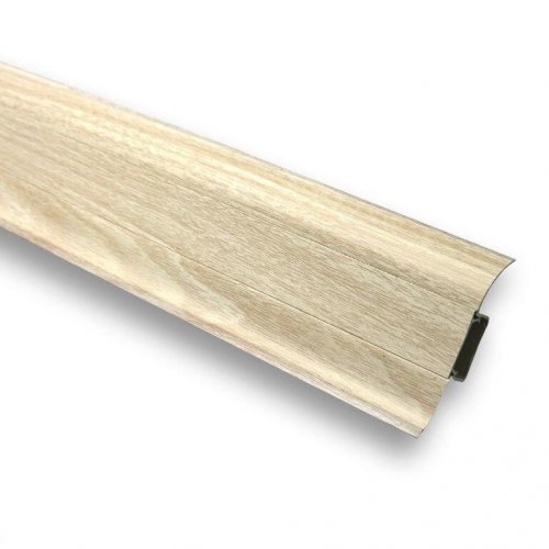 Плинтус ПВХ Идеал Классик 254 Ясень светлый 55x22