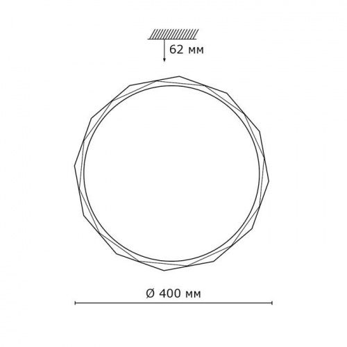 Настенно-потолочный светильник Sonex Gino 2045/DL LED 48 Вт