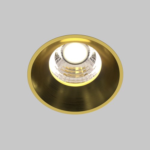 Встраиваемый светильник Technical Round DL058-7W4K-TRS-BS 7W латунь