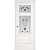 Межкомнатная дверь La Porte серия Classic модель 300.6 ясень бланко с витражом Корсо