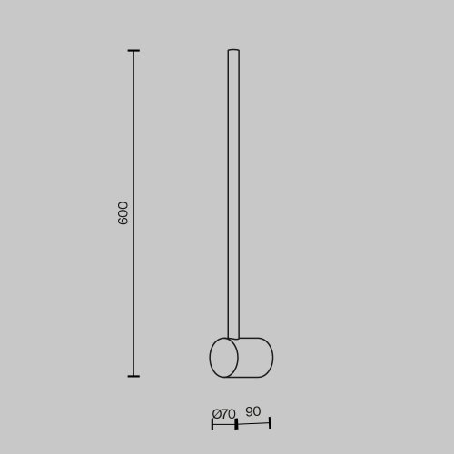 Настенный светильник (бра) Maytoni Light stick MOD237WL-L6BS3K 7W латунь