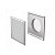 Решетка Vents 250х250 мм МВ250/150Вс, фл. 150 мм, с сеткой, белая