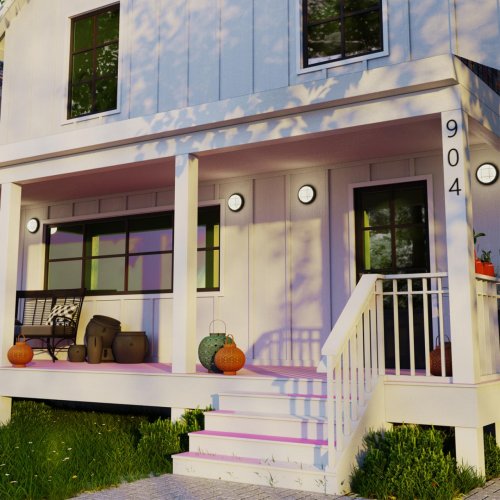 Ландшафтный светодиодный светильник круглый Novotech Street 358919 12W черный