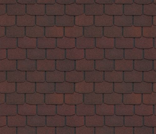 Гибкая черепица Docke Крона Красный