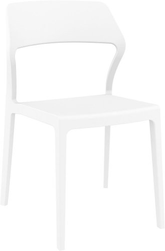 Стул пластиковый Snow белый