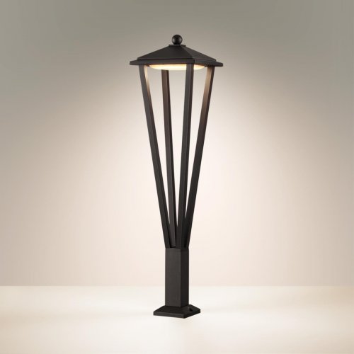 Уличный светильник Odeon Light Nature LED 12W 3000K черный, арт. 6655/12GL3, высота 80см