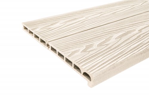 Ступень узкая (полуступень) Classic брашинг, 4000х170х25мм, цвет слоновая кость