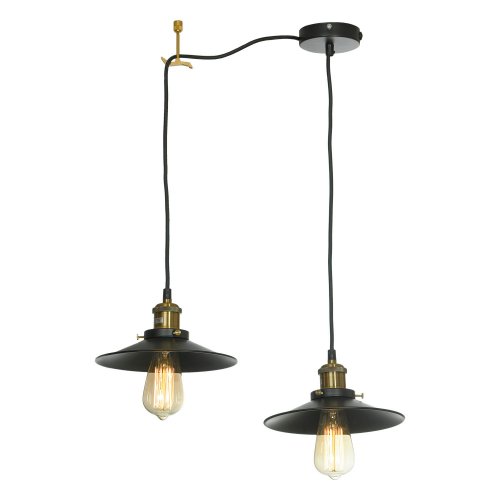 Подвесной светильник Lussole New York LSP-9601-2 60W черный