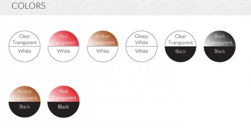 Стул пластиковый Moon белый/янтарный