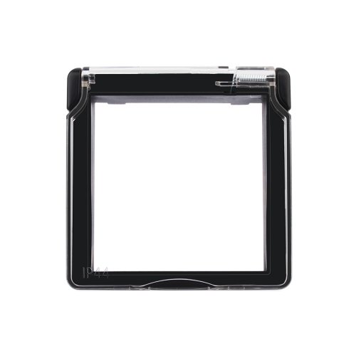 Водонепроницаемая крышка для розеток Livolo черная C7-1WF-12