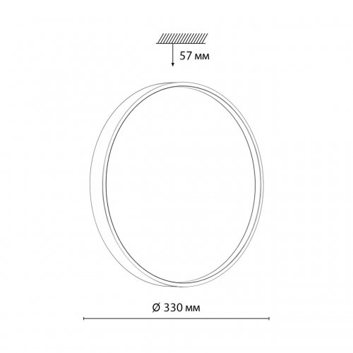 Настенно-потолочный светодиодный светильник Sonex Color, арт.7745/CL 30W белый/синий 4000K
