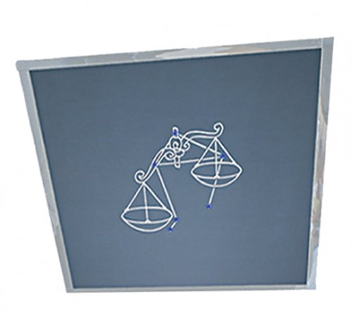 Зеркальная плита Невал Знаки Зодиака Весы ZZ-2108 0.6x0.6 м