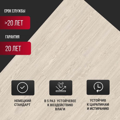 Ламинат Egger Classic Pro 8/32 Дуб Сория белый EPL177