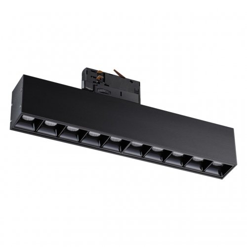 Трековый светодиодный светильник 3х-фазный Novotech Port 358861 16W черный