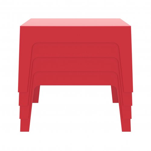 Столик пластиковый журнальный Box Table красный