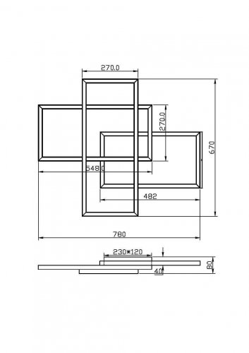 Потолочный светильник Maytoni Rida MOD015CL-L80WK 78W белый