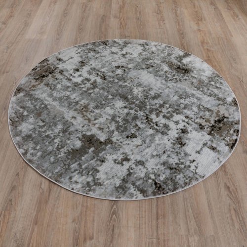 Турецкий ковер Trendy 5466A Grey/D.Taupe 1,6x1,6 м круглый