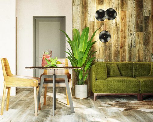 Виниловая плитка ПВХ Stone Floor SPC Дуб Лофт Коричневый