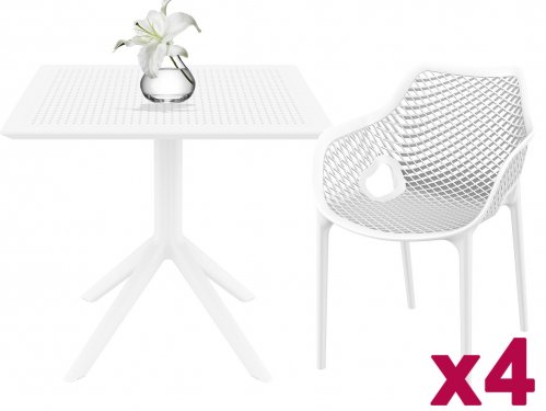 Комплект пластиковой мебели Sky Air XL белый