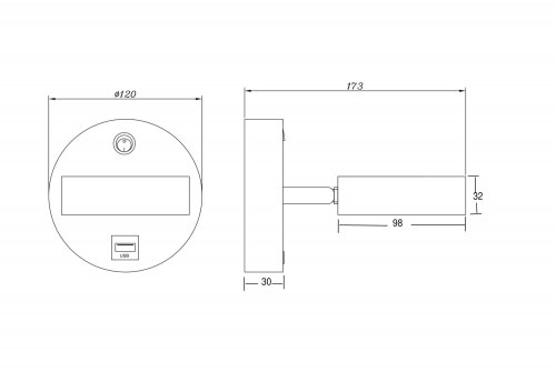Спот Freya Bit FR10010CW-L6B