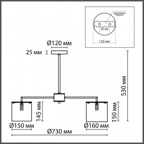 Люстра потолочная Lumion Suntori цвет хром, белый арт. 6591/6  6*40W E14