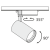 Трековый светильник Technical Track lamps TR003-1-17W3K-W Трековый светильник Technical Track lamps TR003-1-17W3K-W