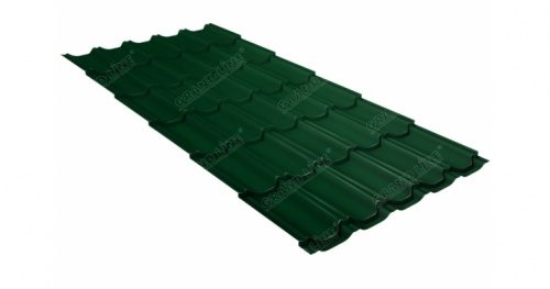 Металлочерепица Grandline Квинта плюс 0.5 Satin RAL 6005 зеленый мох