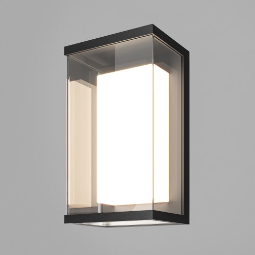 Настенный светильник (бра) Outdoor O021WL-L10B3K Baker Street черный 10W LED 3000K 148°