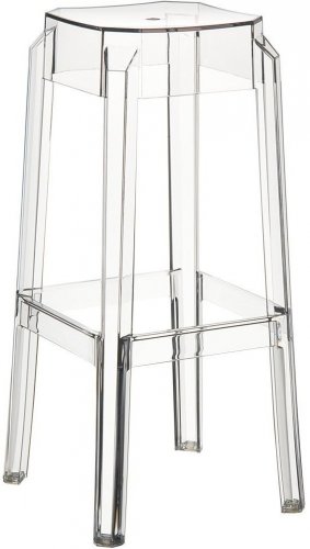 Табурет прозрачный барный Fox 75 прозрачный