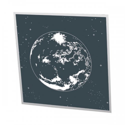 Зеркальная плита Невал Планета ZH-2303 0.6x0.6 м