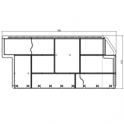 Фасадная панель Альта-Профиль Гранит Эко Песчаный 1134х474 мм
