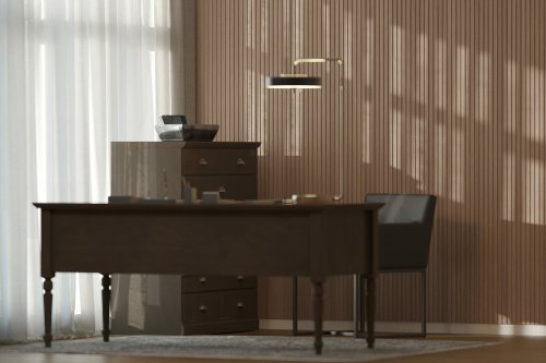 Стеновая панель МДФ Acupan 2760х122 мм (7 шт/2,36 м2) AP122501.92 трапеция, орех светлый