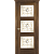 Межкомнатная дверь La Porte серия Classic модель 300.9 дуб миндаль витраж с бевелсами Тринити