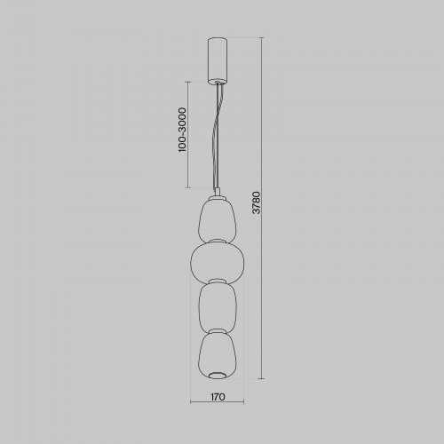 Подвесной светильник Maytoni Pattern MOD267PL-L32G3K 32W золото