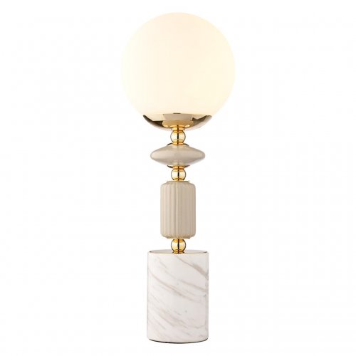 Настольная лампа Lumion Vivien цвет французское золото, серый, белый арт. 6580/1T  1*40W E14
