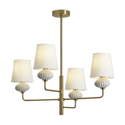 Подвесной светильник Freya Ceramics FR2029PL-04BS 40W латунь