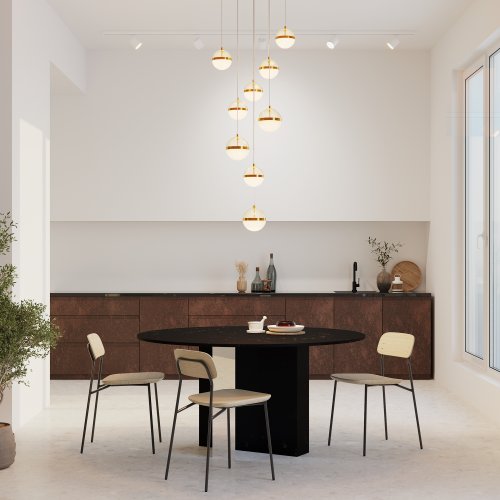 Подвесной светильник Maytoni MOD295PL-L120BBS3K Area 120W LED 3000K 120°