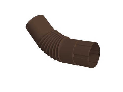 Колено круглое Ø90 Vortex Mix PE RAL 8017 шоколад