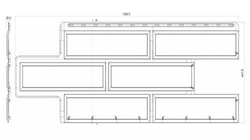 Фасадная (цокольная) панель Альта Профиль Венецианский камень Коричневый