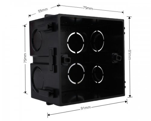 Монтажная коробка Livolo квадратная NH01