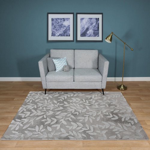 Турецкий ковер Almira GR708 Grey/L.Grey 1,5x0,8 м прямоугольный