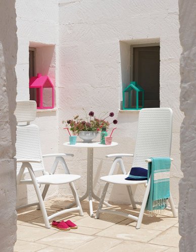 Кресло пластиковое складное Darsena белый