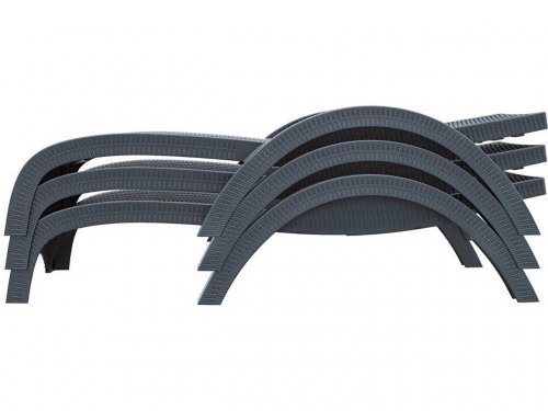 Шезлонг пластиковый Fiji GS 1009 коричневый