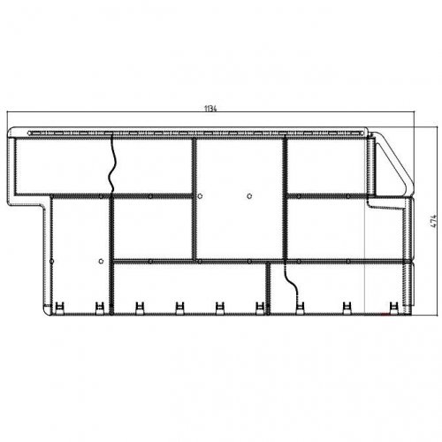 Фасадная панель Альта-Профиль Гранит Пиренейский 1134х474 мм